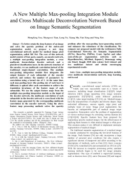 A New Multiple Max-pooling Integration Module and Cross Multiscale
  Deconvolution Network Based on Image Semantic Segmentation