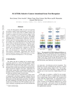 SCATTER: Selective Context Attentional Scene Text Recognizer