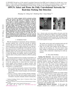 SPFCN: Select and Prune the Fully Convolutional Networks for Real-time
  Parking Slot Detection