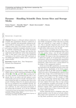 Dynamo -- Handling Scientific Data Across Sites and Storage Media