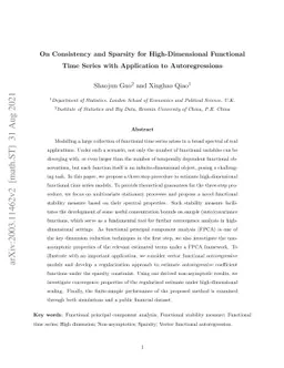 On Consistency and Sparsity for High-Dimensional Functional Time Series
  with Application to Autoregressions