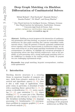 Deep Graph Matching via Blackbox Differentiation of Combinatorial
  Solvers