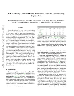 DCNAS: Densely Connected Neural Architecture Search for Semantic Image
  Segmentation