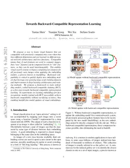 Towards Backward-Compatible Representation Learning