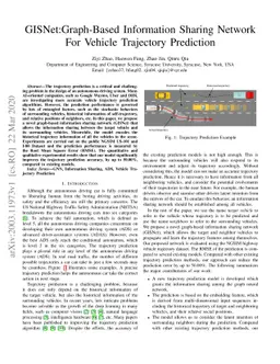 GISNet: Graph-Based Information Sharing Network For Vehicle Trajectory
  Prediction
