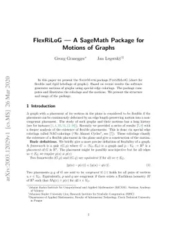 FlexRiLoG -- A SageMath Package for Motions of Graphs