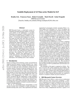 Scalable Deployment of AI Time-series Models for IoT