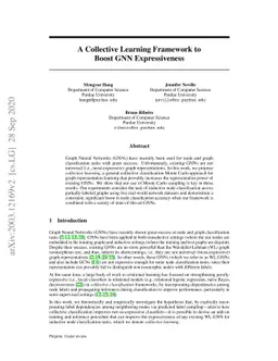A Collective Learning Framework to Boost GNN Expressiveness