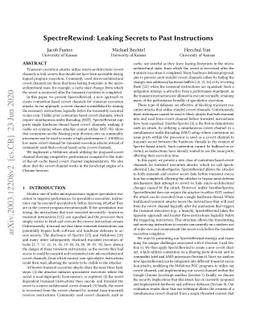 SpectreRewind: Leaking Secrets to Past Instructions