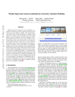 Weakly-Supervised Action Localization by Generative Attention Modeling