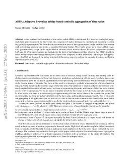 ABBA: Adaptive Brownian bridge-based symbolic aggregation of time series