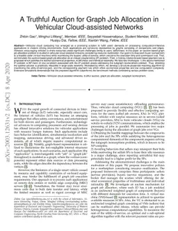 A Truthful Auction for Graph Job Allocation in Vehicular Cloud-assisted
  Networks
