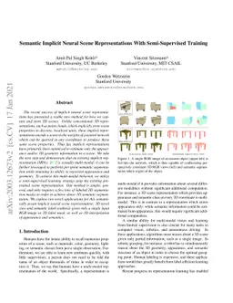 Semantic Implicit Neural Scene Representations With Semi-Supervised
  Training