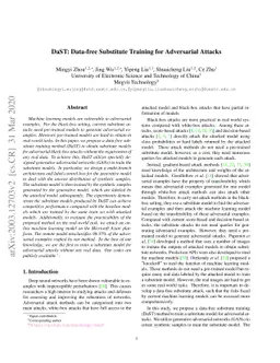 DaST: Data-free Substitute Training for Adversarial Attacks