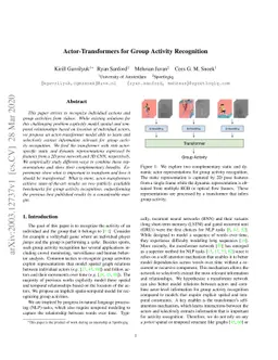 Actor-Transformers for Group Activity Recognition