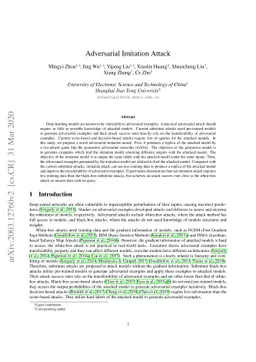 Adversarial Imitation Attack