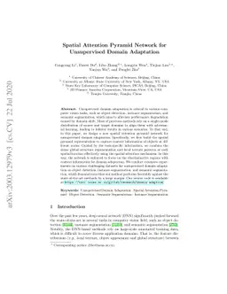 Spatial Attention Pyramid Network for Unsupervised Domain Adaptation