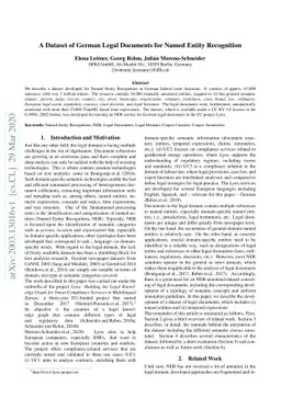 A Dataset of German Legal Documents for Named Entity Recognition