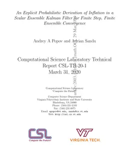 An Explicit Probabilistic Derivation of Inflation in a Scalar Ensemble
  Kalman Filter for Finite Step, Finite Ensemble Convergence
