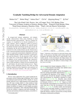 Gradually Vanishing Bridge for Adversarial Domain Adaptation