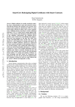 SmartCert: Redesigning Digital Certificates with Smart Contracts