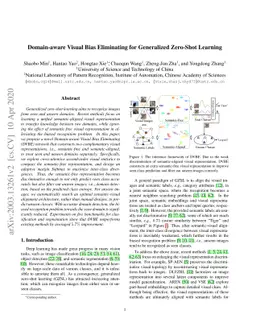 Domain-aware Visual Bias Eliminating for Generalized Zero-Shot Learning