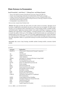 Data Science in Economics