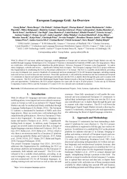 European Language Grid: An Overview
