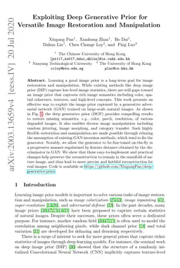 Exploiting Deep Generative Prior for Versatile Image Restoration and
  Manipulation