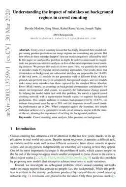Understanding the impact of mistakes on background regions in crowd
  counting
