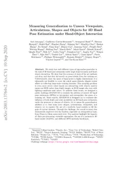 Measuring Generalisation to Unseen Viewpoints, Articulations, Shapes and
  Objects for 3D Hand Pose Estimation under Hand-Object Interaction