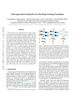 Semi-supervised Learning for Few-shot Image-to-Image Translation