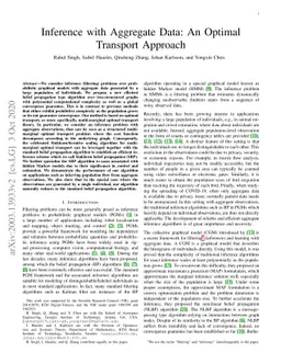 Inference with Aggregate Data: An Optimal Transport Approach