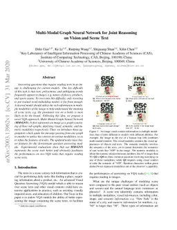 Multi-Modal Graph Neural Network for Joint Reasoning on Vision and Scene
  Text