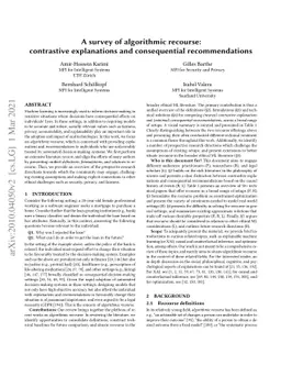 A survey of algorithmic recourse: definitions, formulations, solutions,
  and prospects