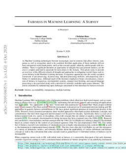 Fairness in Machine Learning: A Survey