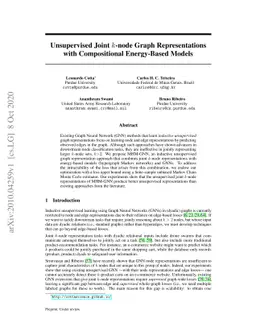 Unsupervised Joint $k$-node Graph Representations with Compositional
  Energy-Based Models