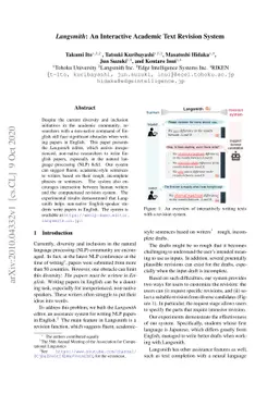 Langsmith: An Interactive Academic Text Revision System