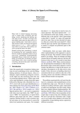 iobes: A Library for Span-Level Processing