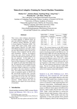 Token-level Adaptive Training for Neural Machine Translation