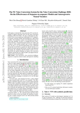 The NU Voice Conversion System for the Voice Conversion Challenge 2020:
  On the Effectiveness of Sequence-to-sequence Models and Autoregressive Neural
  Vocoders