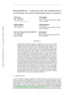 EpidemiOptim: A Toolbox for the Optimization of Control Policies in
  Epidemiological Models
