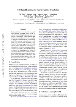 Self-Paced Learning for Neural Machine Translation