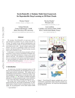 Torch-Points3D: A Modular Multi-Task Frameworkfor Reproducible Deep
  Learning on 3D Point Clouds