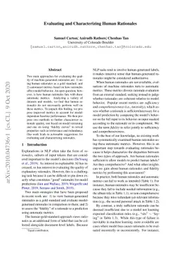 Evaluating and Characterizing Human Rationales