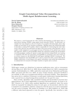 Graph Convolutional Value Decomposition in Multi-Agent Reinforcement
  Learning