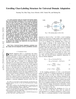 Unveiling Class-Labeling Structure for Universal Domain Adaptation