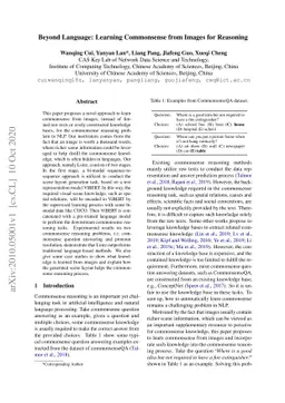 Beyond Language: Learning Commonsense from Images for Reasoning