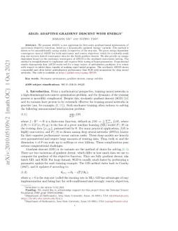 AEGD: Adaptive Gradient Descent with Energy