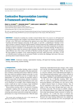 Contrastive Representation Learning: A Framework and Review